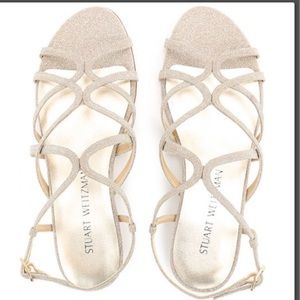 Stuart Weitzman Sandals in dark gold leather